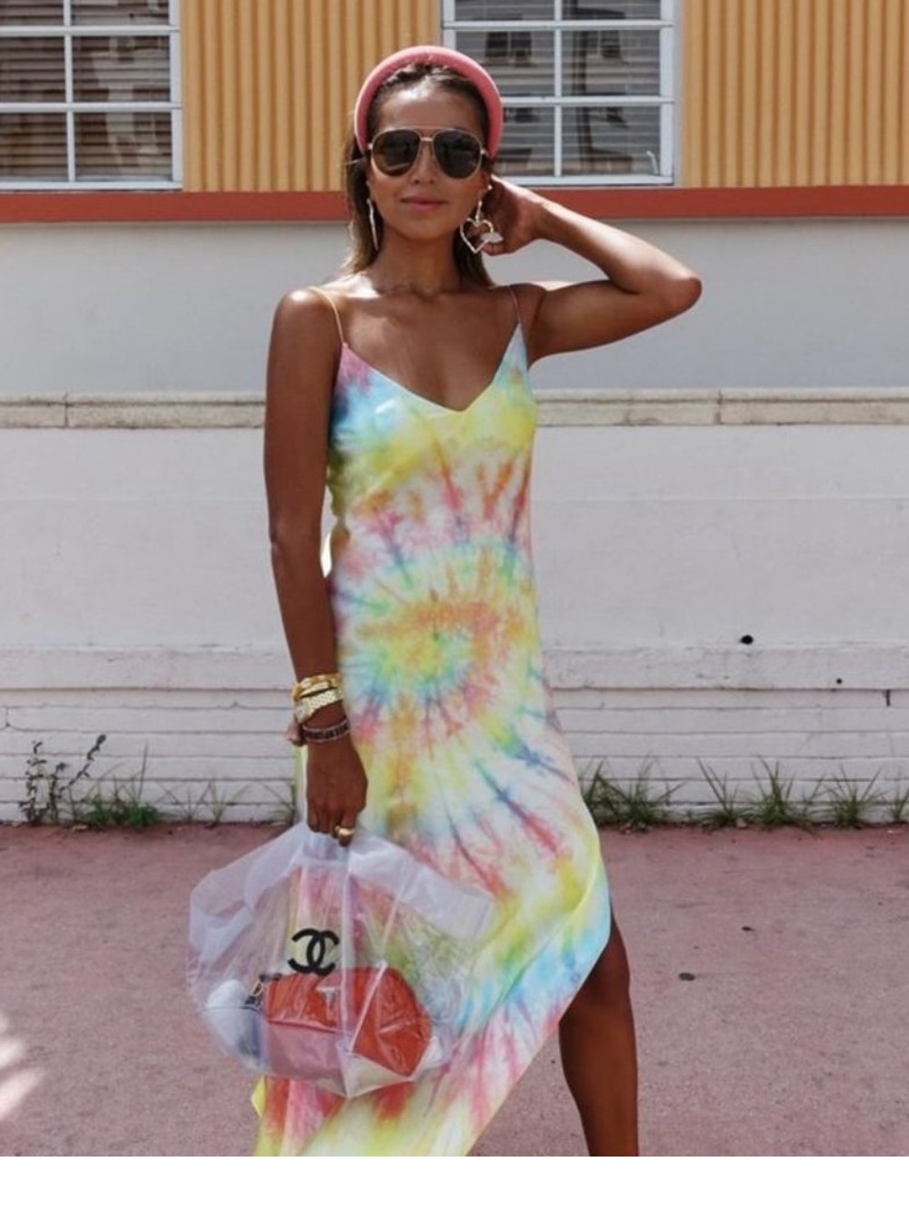 dannijo tie dye mid dress S $350